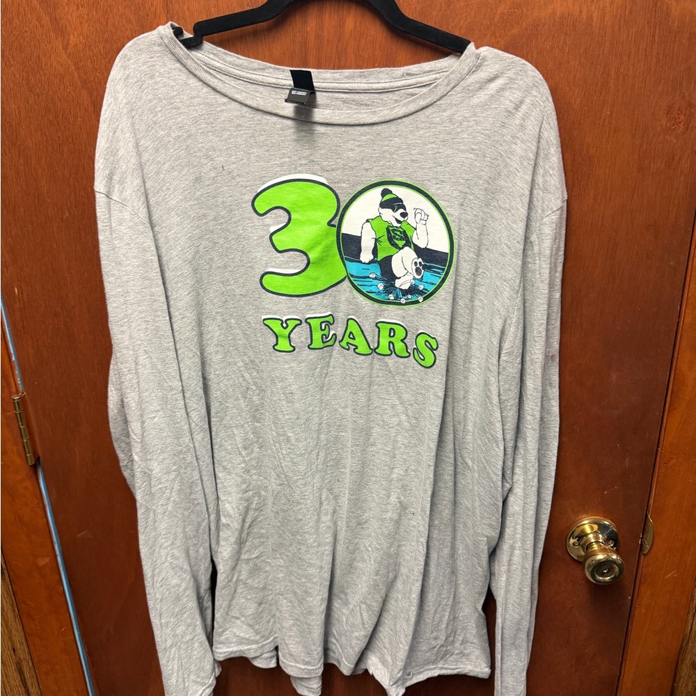 Polar Bear Plunge Special Olympics 30 years grey long sleeve